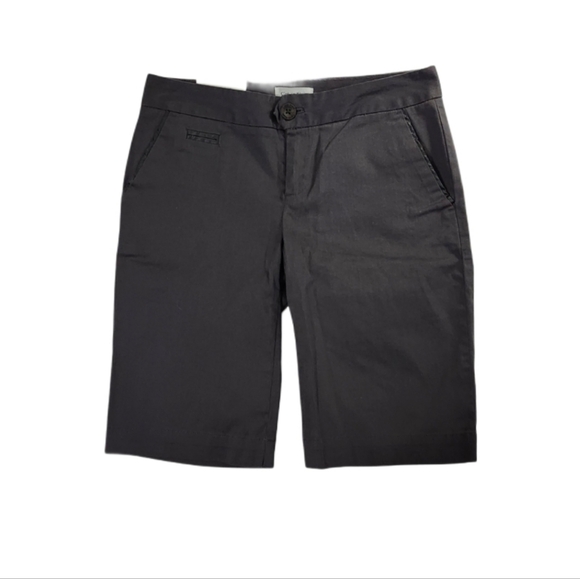 NWT Calvin Klein Women's Size 0 The Chelsea Classic Bermuda Shorts Casual Gray - Picture 1 of 10